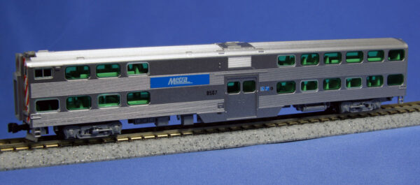 156-0963 *Gallery Bi-Level Cab Coach Chicago Metra 8593