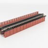 20-460 Single Track Deck Plate Girder Bridge, Red 124   mm - Image 2