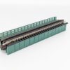 20-461 Single Track Deck Plate Girder Bridge, Green 124mm - Image 2