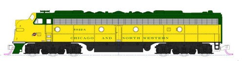 N KATO EMD E8A Chicago & North Western #5022-B for "400" Train Item #176-5365 