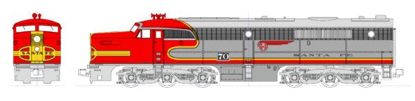 176-4120DCC *Santa Fe Warbonnet ALCO PA-1 70L (DCC-Fitted)