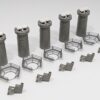 23-069 Single Track Bridge Piers #5 with Trapezoid Shape 5pcs - Image 3