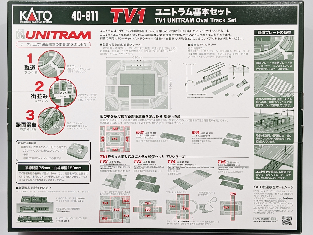 KATO 40-811 TV1 ユニトラム基本セット - 鉄道模型