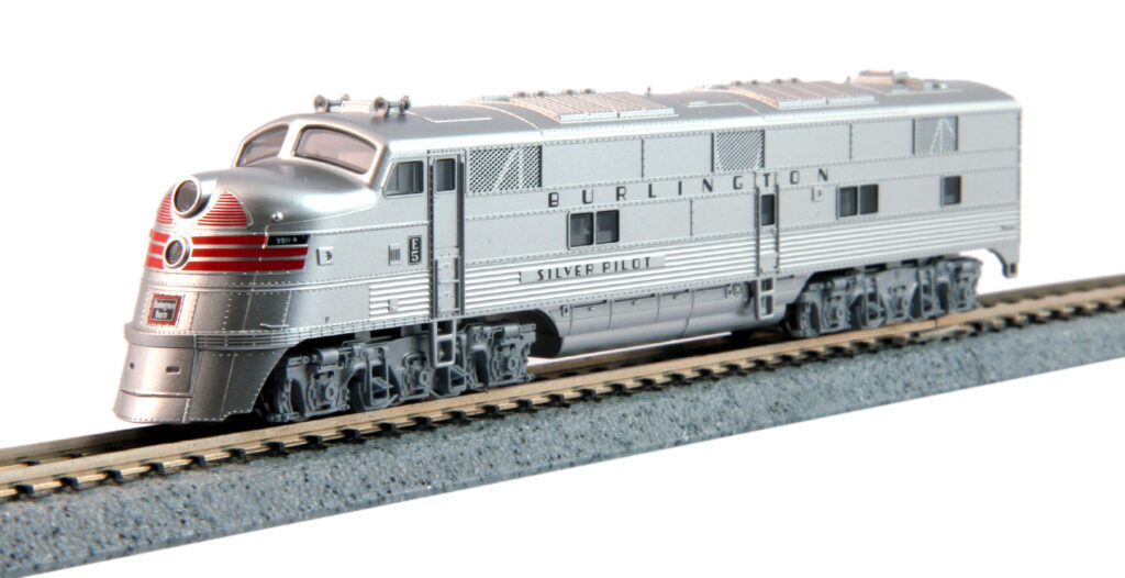 176-5403-DCC EMD E5A CB&Q Red Band No.9911A Silver Pilot Museum