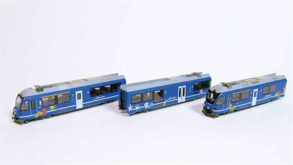 74076 N *RhB Abe8/12 Allegra Arosa 3500 3 Car EMU VI - Train 74076 N *RhB Abe8/12 Allegra Arosa 3500 3 Car EMU VI - Train