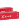 23-580D 40ft High Cube Container Kawasaki Kisen 2pcs 
