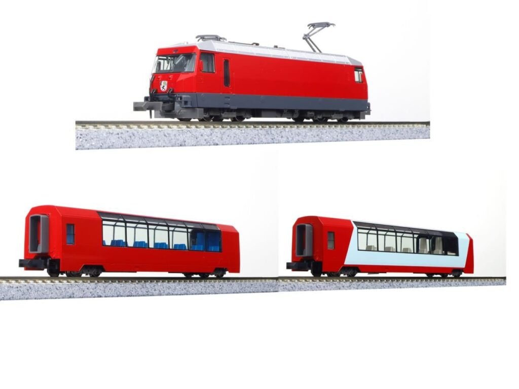 10-2026 Alps Glacier Express Basic Set (3 cars) - Train Trax