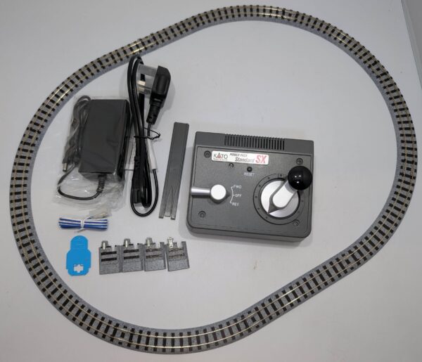 52-850 Narrow-Gauge UNITRACK Oval Track Set with Kato Power Pack Standard SX - Image 3