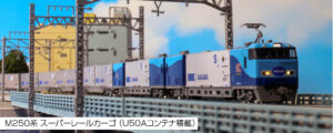 10-1721 M250 Series Super Rail Cargo (U50A Container Loading) Basic Set (4 Cars)