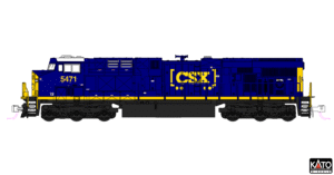 176-8964 (N) ES40DC CSX Box Car Logo #5471