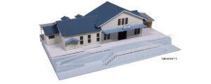 23-211D suburban ground station building (monotone)