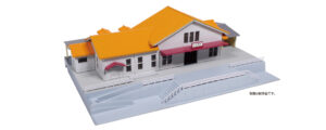 23-211C suburban ground station building (orange roof)