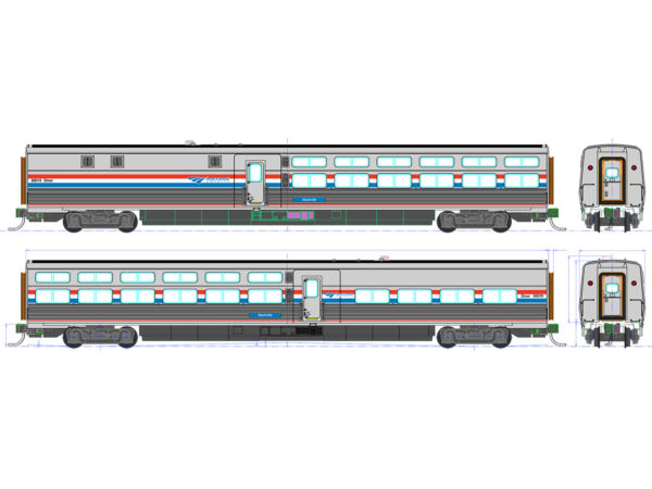 35-6231 (HO) Viewliner II Diner Amtrak PhIII 68012 Harrisburg