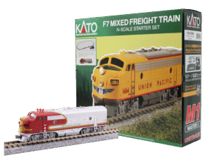 106-0049 Santa Fe Red Bonnet F7 Freight Train Starter Set