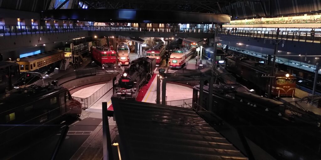 Overview of the main hall of Saitama Railway Museum