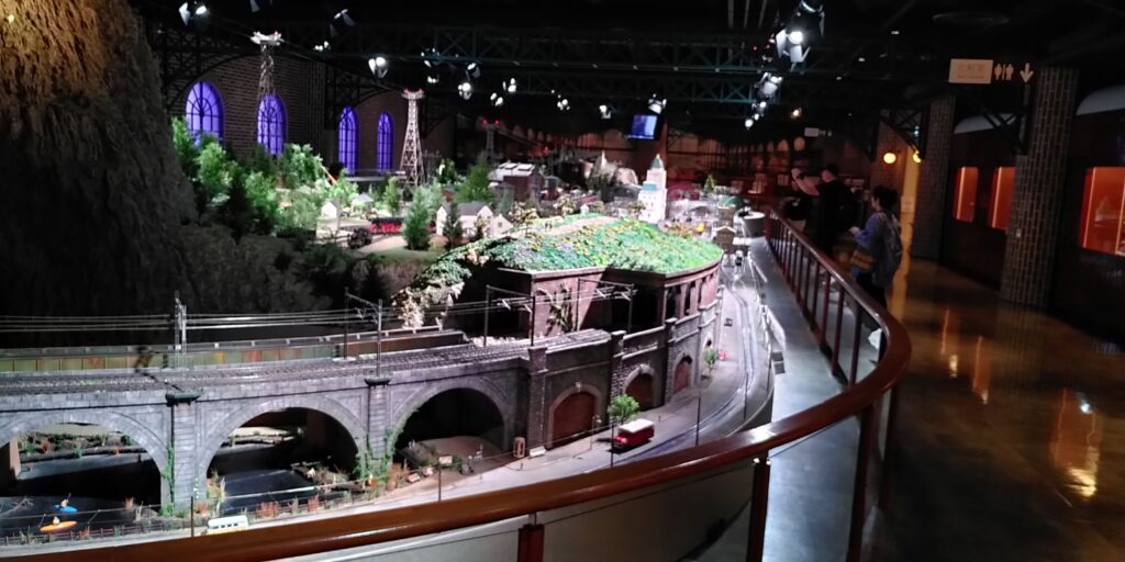 The large diorama at Hara Model Railway Museum