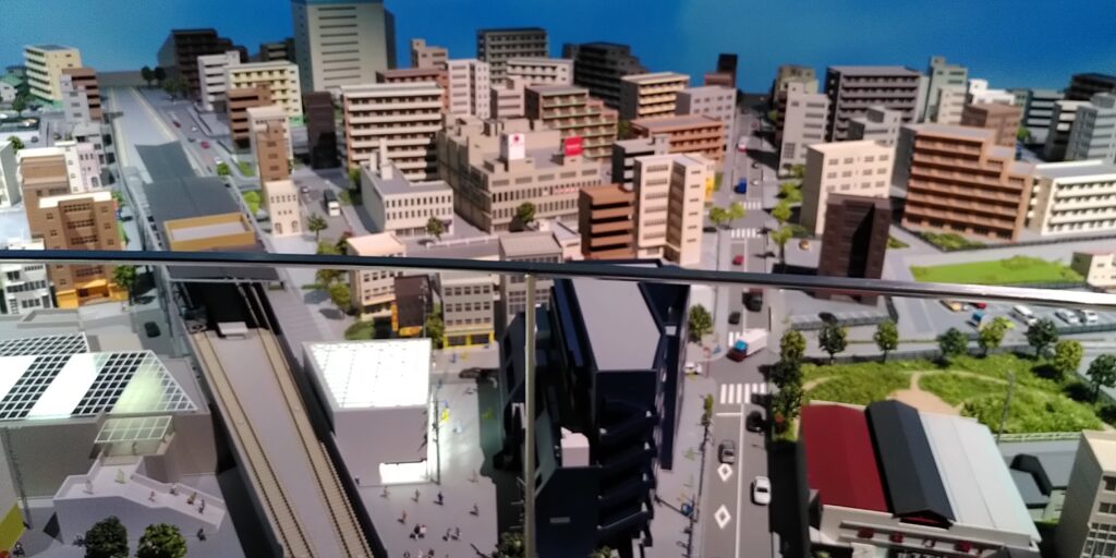 Detail of Diorama Park at Romancecar museum