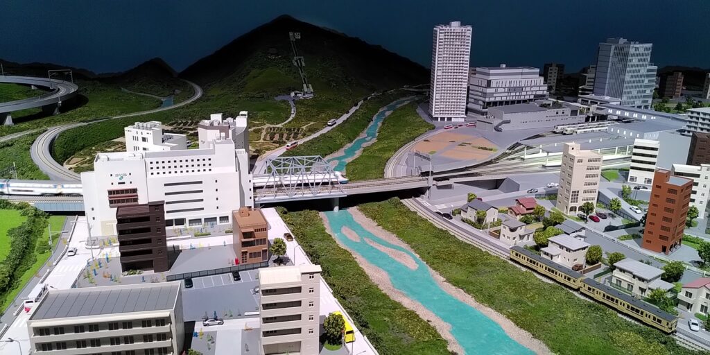 Detail of Diorama Park at Romancecar museum