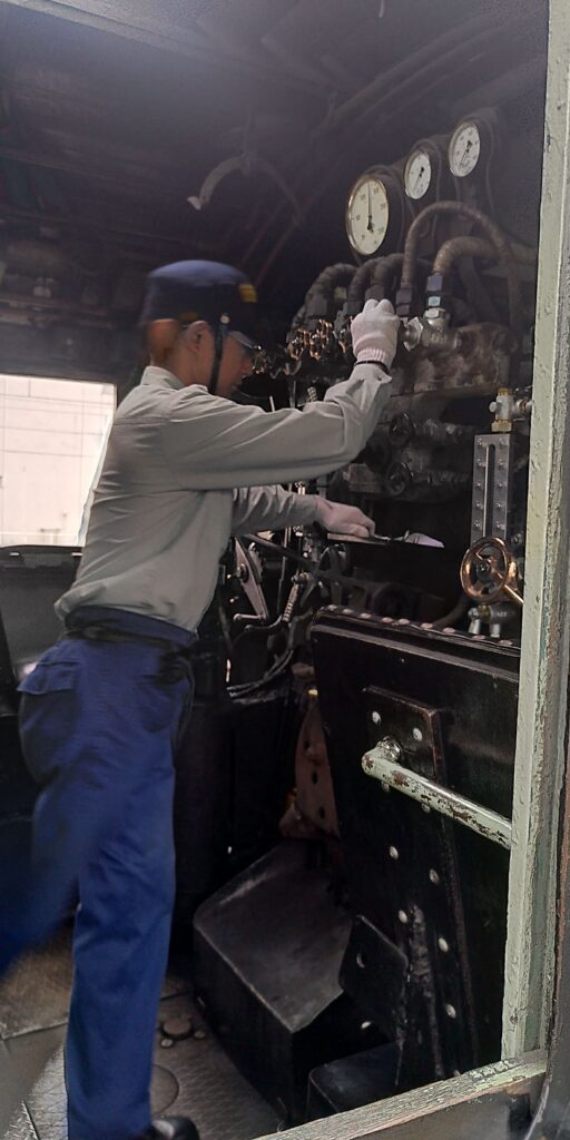 SL driver with white gloves