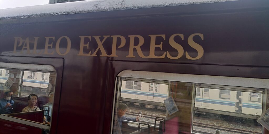 Exterior of Paleo Express carriages.