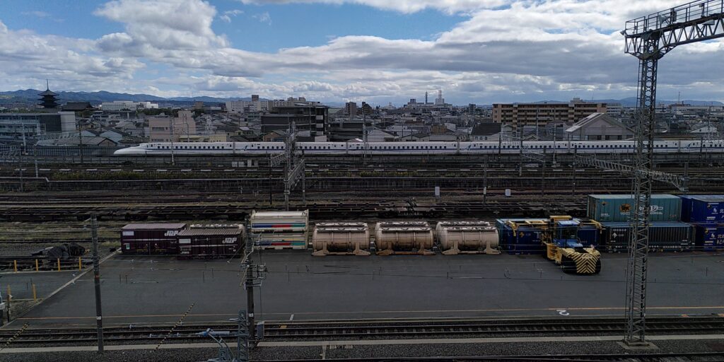 Viewing gallery from Kyoto Railway Museum