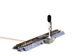 20-606-2 Three-light automatic traffic light signal SX RH 64mm (with auxiliary track)