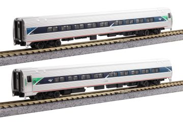 106-6295 N Amfleet II Coach 2 Car Set Phase VII