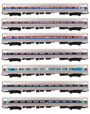 106-105 Amtrak Amfleet I Coach 7 Car Set All Phases (Limited Edition)