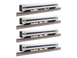 106-8021 N Amfleet I 4 Car Bookcase Set Phase VII