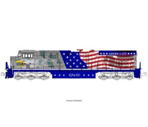 176-1776-DCC GE ES44AC Loco CN Screaming Eagle 1776 (DCC-Fitted)