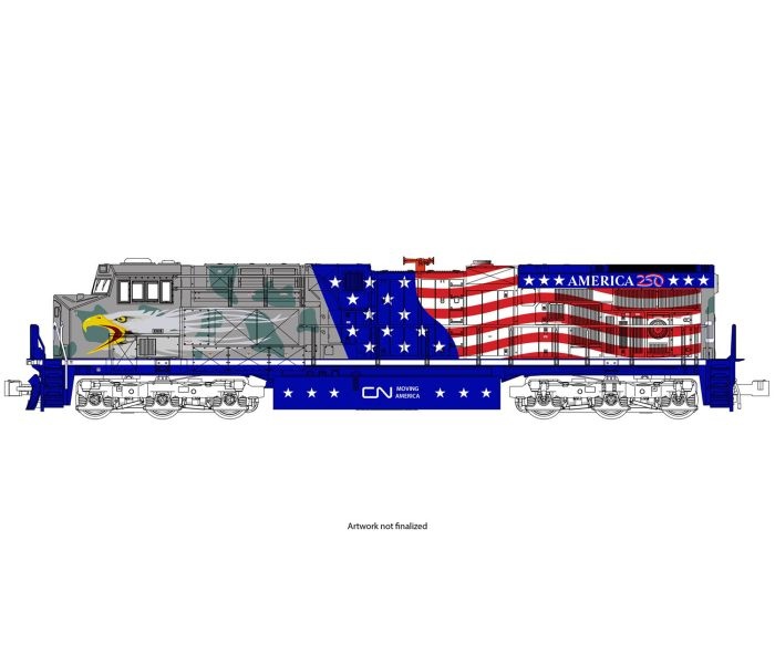 176-1776-S GE ES44AC Loco CN Screaming Eagle 1776 (DCC-Sound)