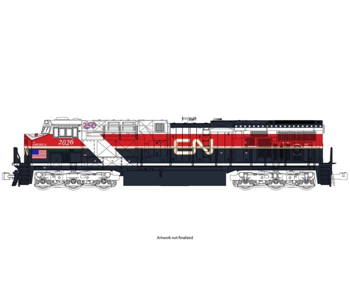 176-2026-DCC GE ES44AC Loco CN Air Force One 2026 (DCC-Fitted)