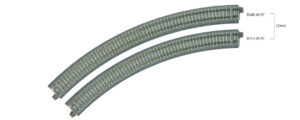 20-135 PC Curved Track R348-45° R348-45PC 4 pcs