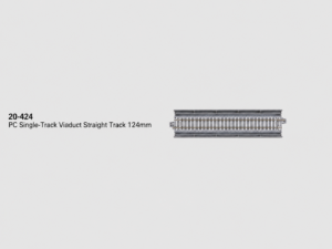 20-424 PC Single Straight Viaduct Track 124mm 2 pcs