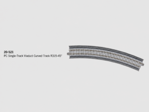 20-521 PC Single Curved Viaduct Track R315-45 2 pcs