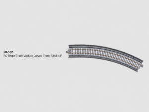 20-532 PC Single Curved Viaduct Track R348-45 2 pcs